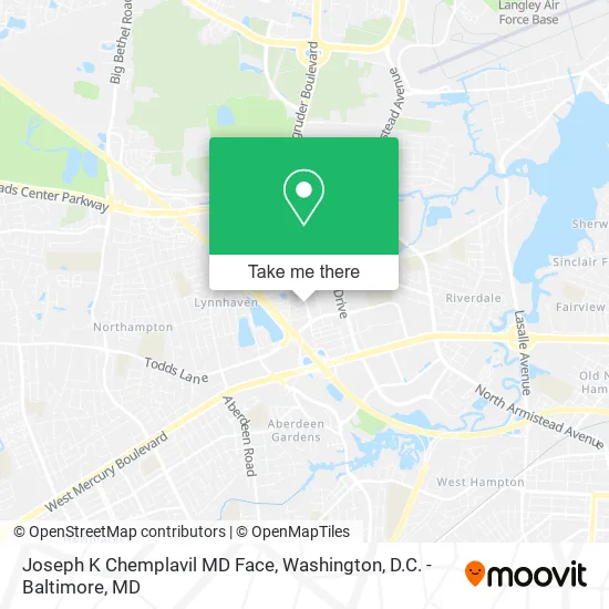 Mapa de Joseph K Chemplavil MD Face