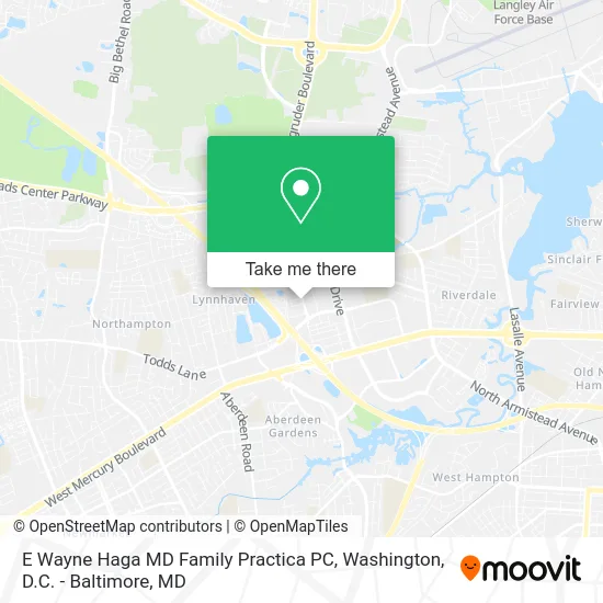 E Wayne Haga MD Family Practica PC map