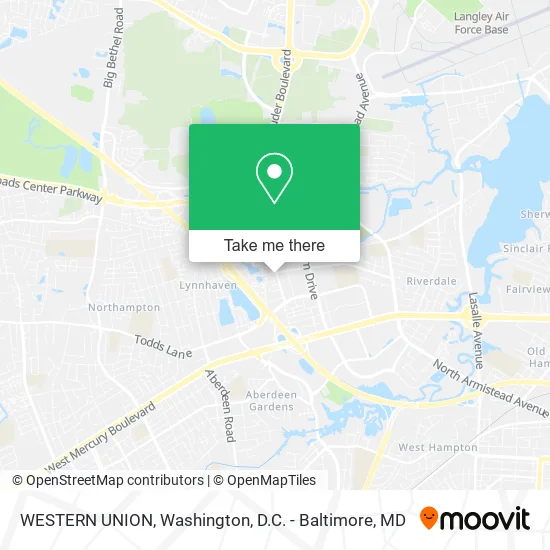 WESTERN UNION map