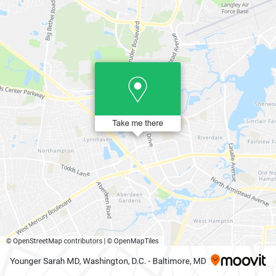 Younger Sarah MD map