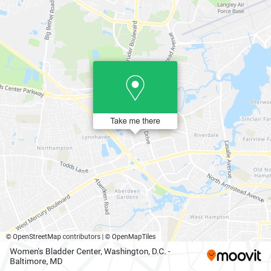 Women's Bladder Center map