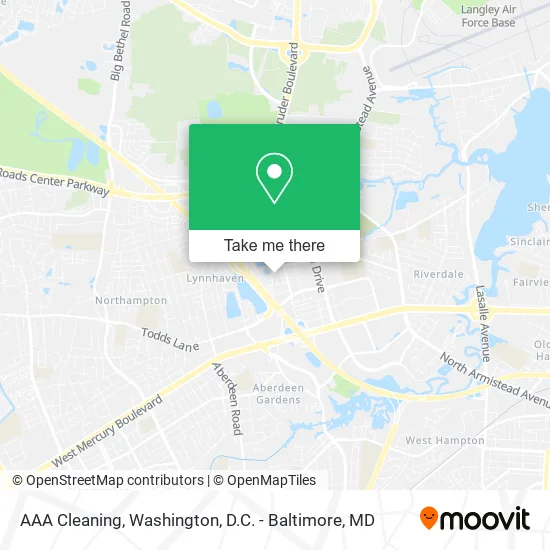 AAA Cleaning map