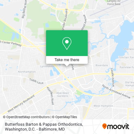 Mapa de Butterfoss Barton & Pappas Orthodontics