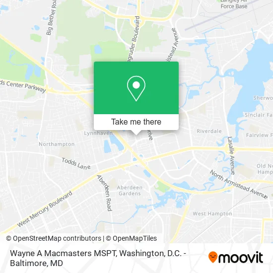 Wayne A Macmasters MSPT map