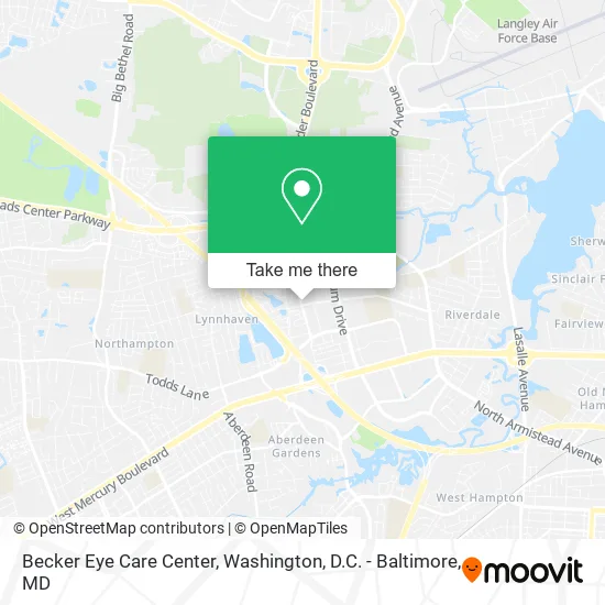 Becker Eye Care Center map