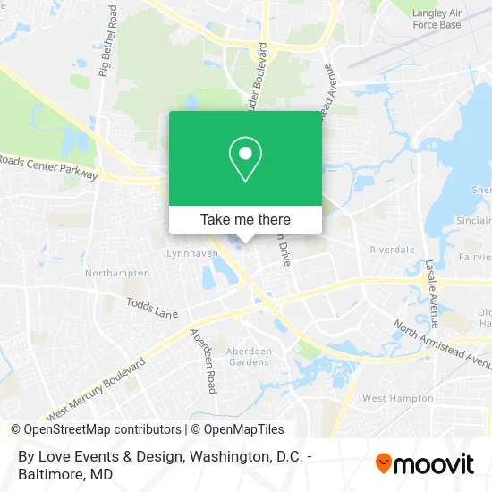 By Love Events & Design map