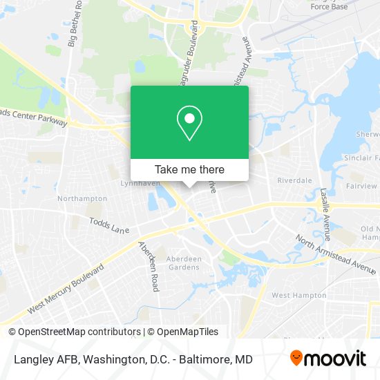 Mapa de Langley AFB