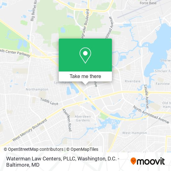 Mapa de Waterman Law Centers, PLLC