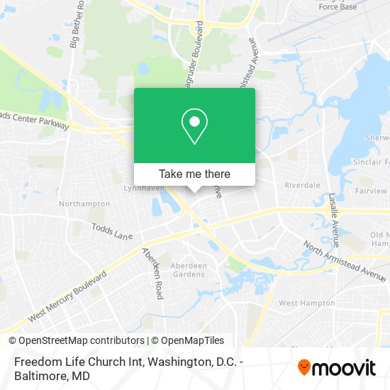 Freedom Life Church Int map