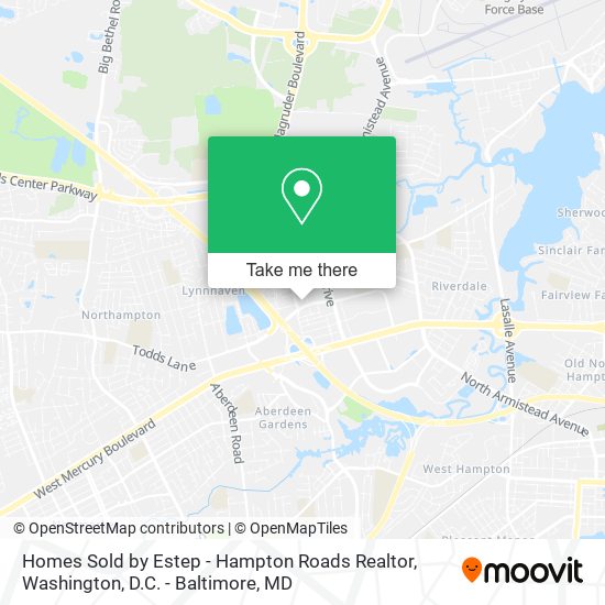 Homes Sold by Estep - Hampton Roads Realtor map