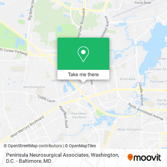 Peninsula Neurosurgical Associates map