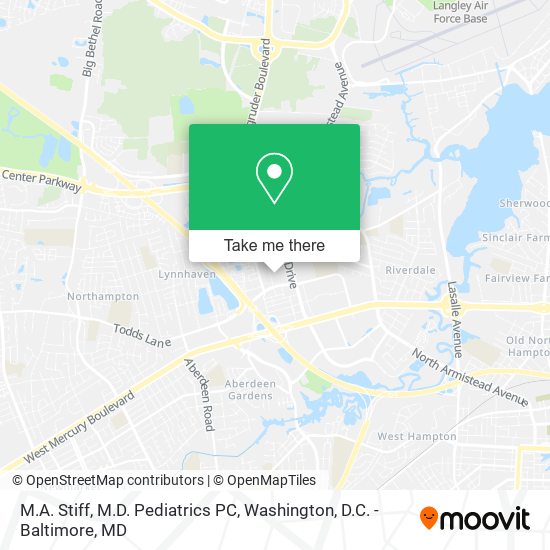 M.A. Stiff, M.D. Pediatrics PC map