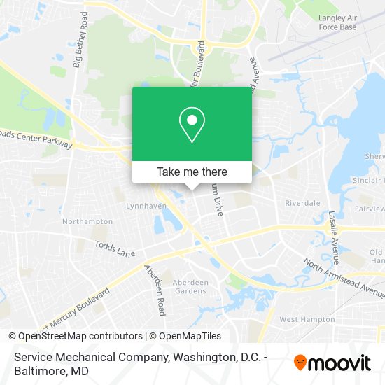 Service Mechanical Company map