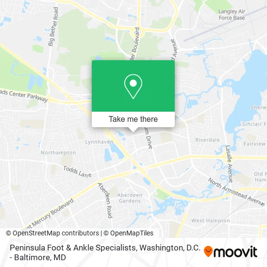 Peninsula Foot & Ankle Specialists map