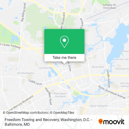Mapa de Freedom Towing and Recovery