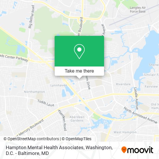 Hampton Mental Health Associates map
