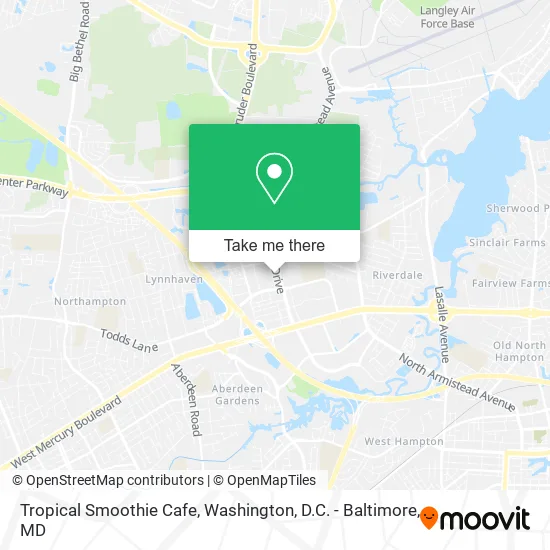 Tropical Smoothie Cafe map