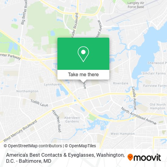 Mapa de America's Best Contacts & Eyeglasses