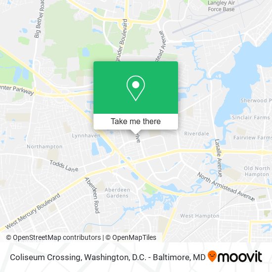 Coliseum Crossing map