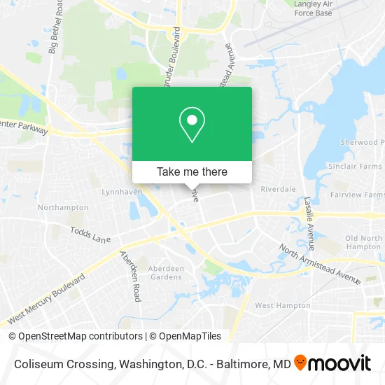 Coliseum Crossing map