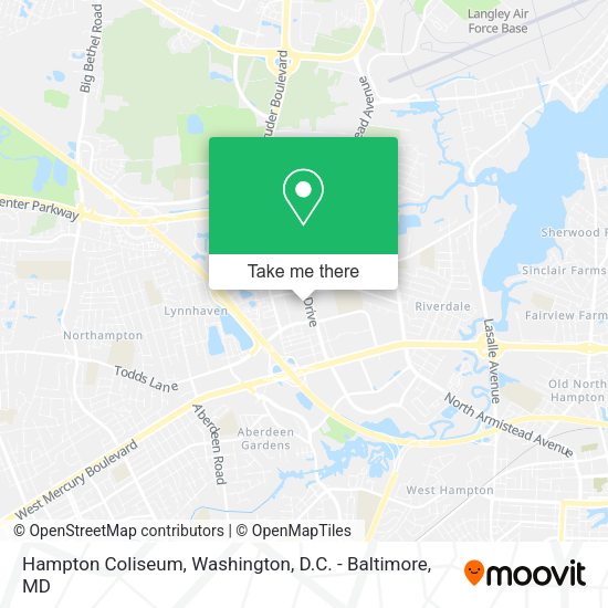 Hampton Coliseum map