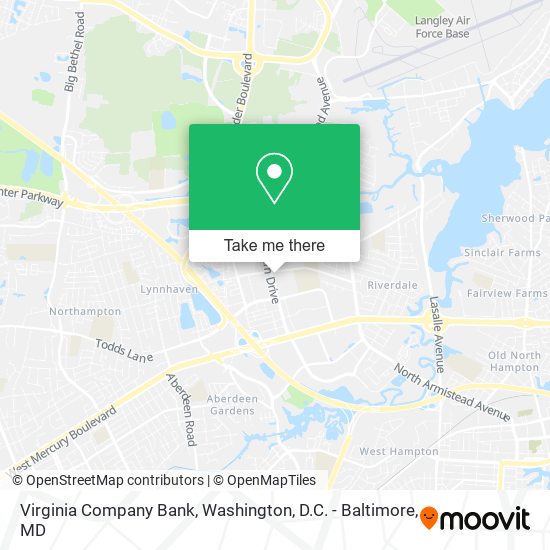 Virginia Company Bank map