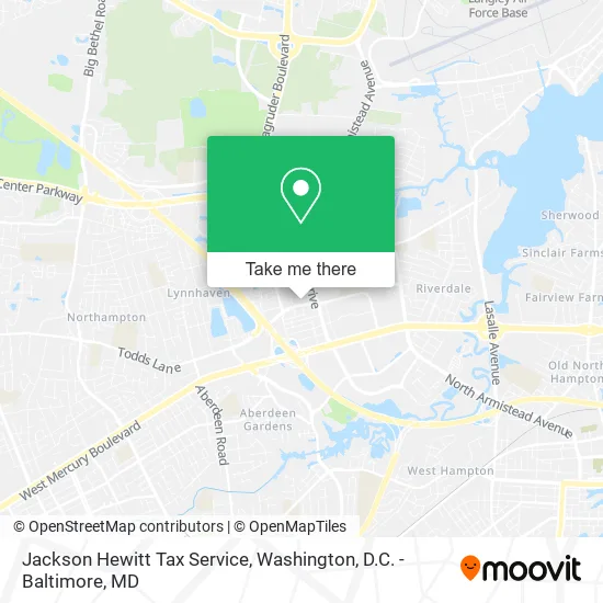 Jackson Hewitt Tax Service map