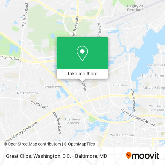 Great Clips map