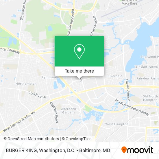 BURGER KING map