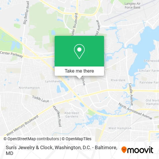 Sun's Jewelry & Clock map