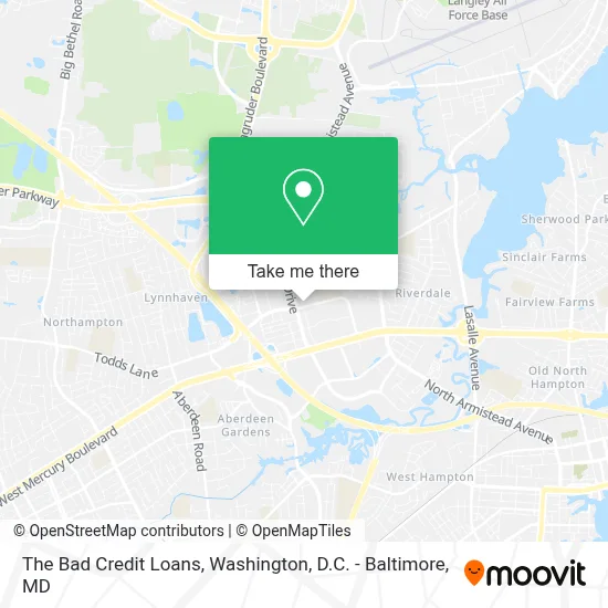 The Bad Credit Loans map