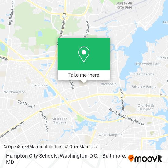 Mapa de Hampton City Schools