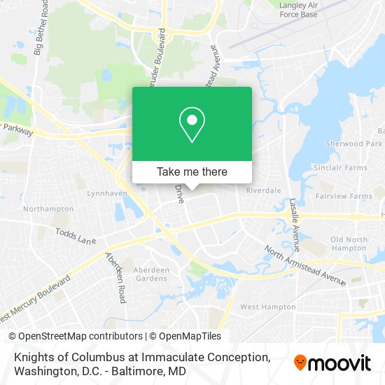 Knights of Columbus at Immaculate Conception map