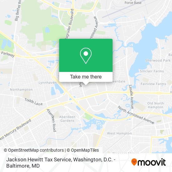 Jackson Hewitt Tax Service map