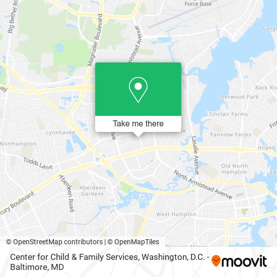 Center for Child & Family Services map