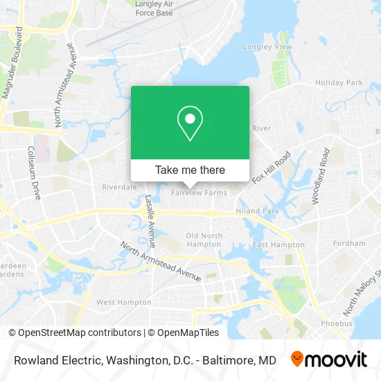 Rowland Electric map