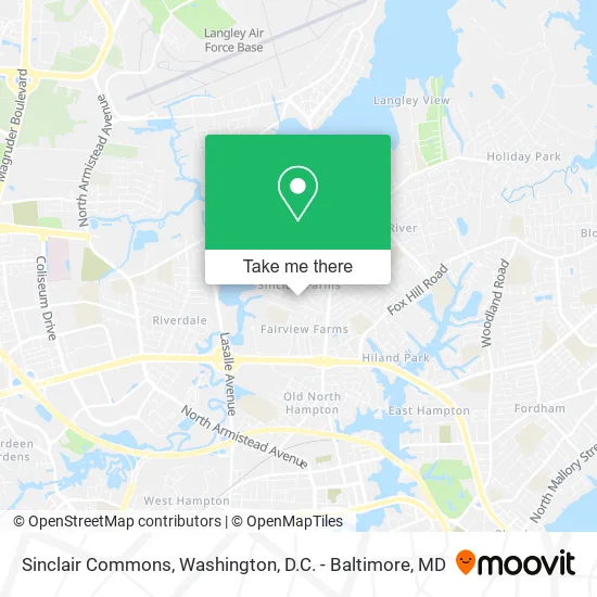 Sinclair Commons map