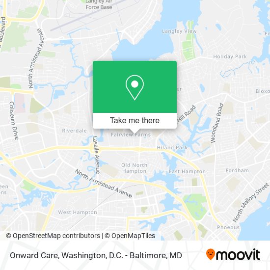 Onward Care map