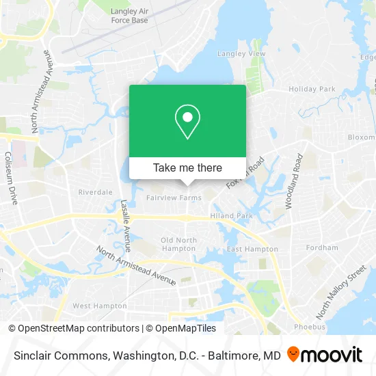 Sinclair Commons map