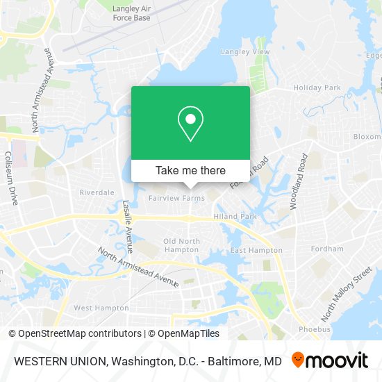 WESTERN UNION map