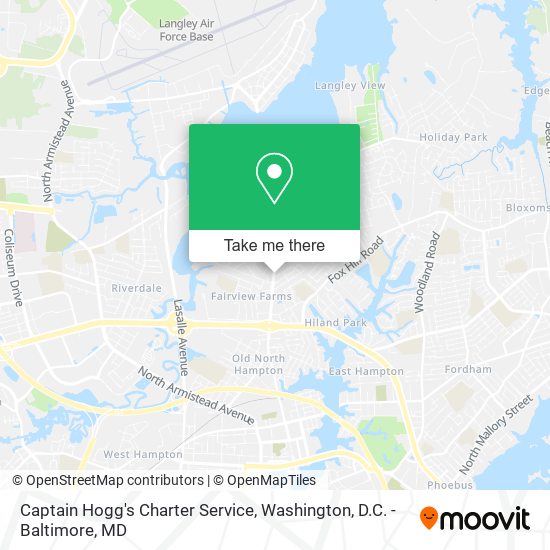 Mapa de Captain Hogg's Charter Service