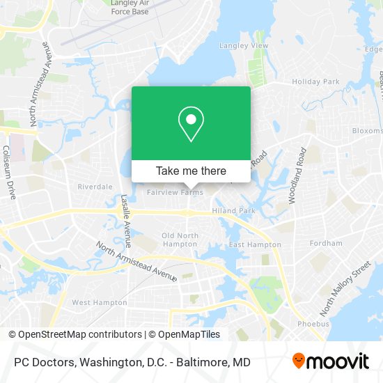 PC Doctors map