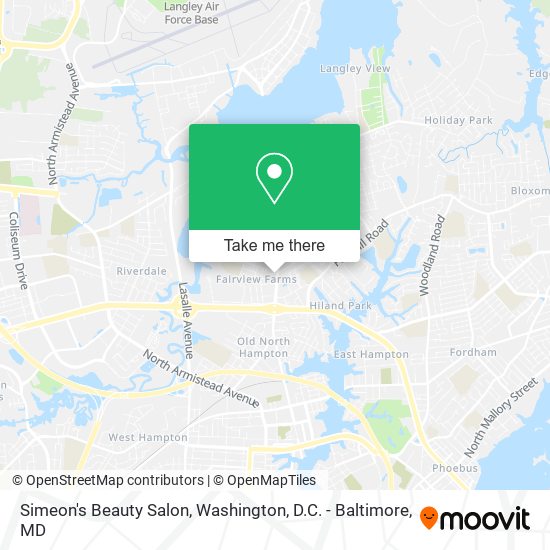 Simeon's Beauty Salon map