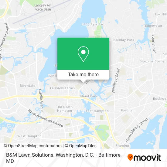 B&M Lawn Solutions map