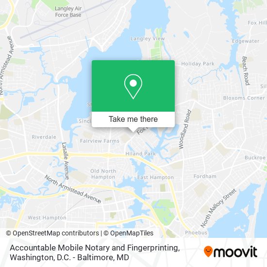 Mapa de Accountable Mobile Notary and Fingerprinting
