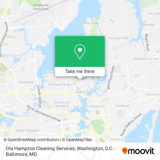 Ola Hampton Cleaning Services map