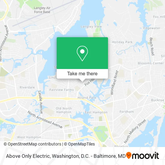 Above Only Electric map