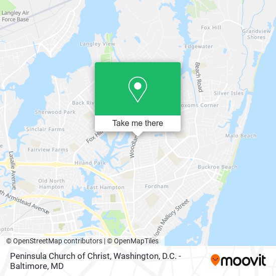 Mapa de Peninsula Church of Christ