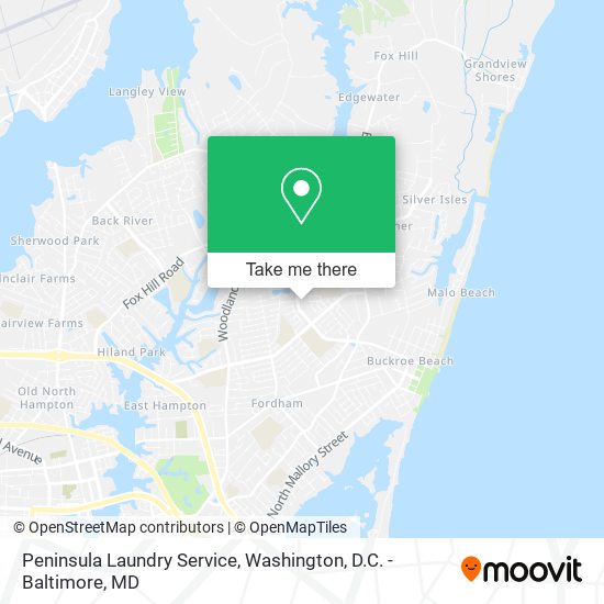 Mapa de Peninsula Laundry Service