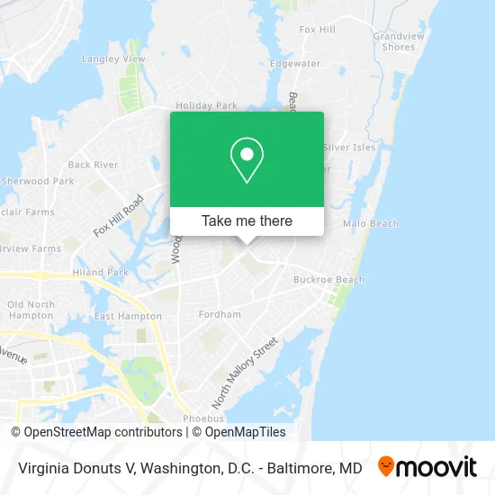 Virginia Donuts V map